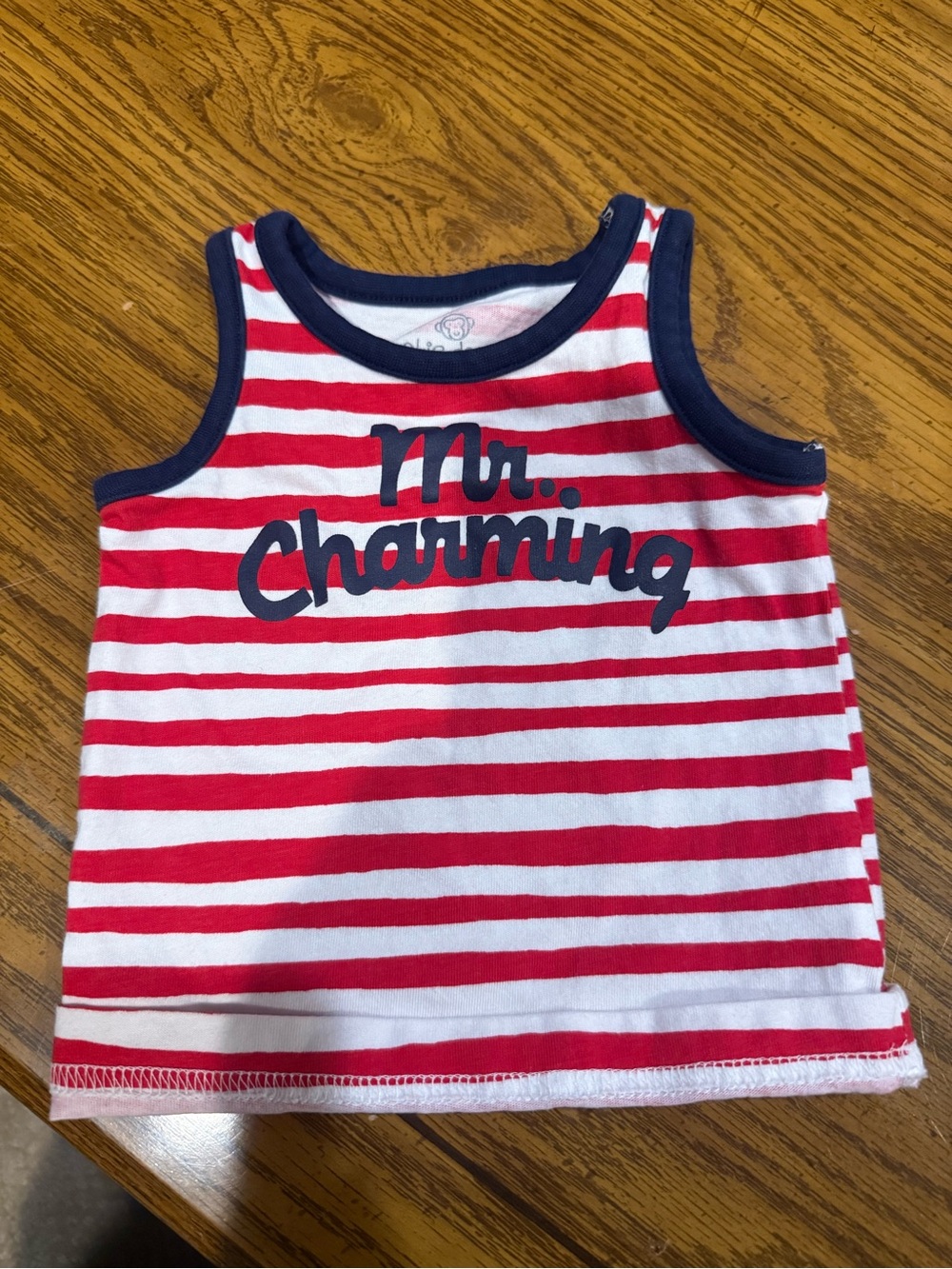 6 for $10 Mr. Charming Red & White Striped Tank Top for Kids